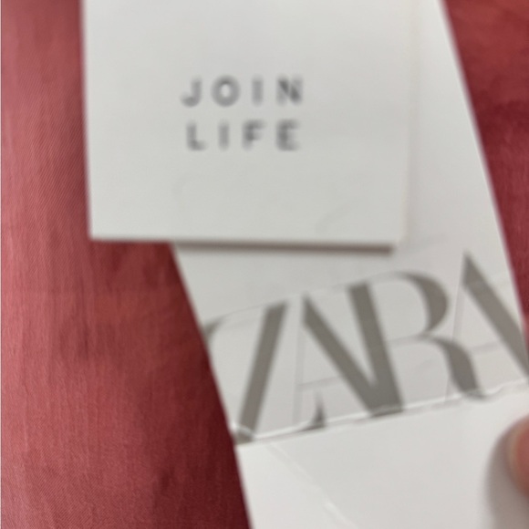 Zara V-Neck Mini Dress Pink - Picture 6 of 12